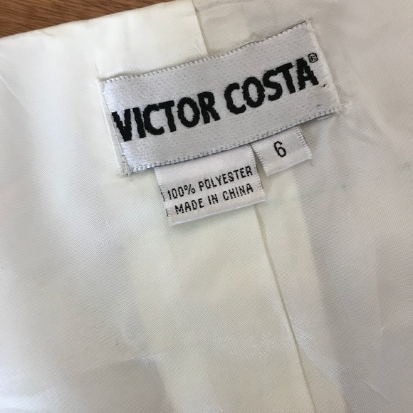 ❤️SOLD ❤️ VICTOR COSTA DESIGNER 2-PC GOWN - Picture 5 of 8